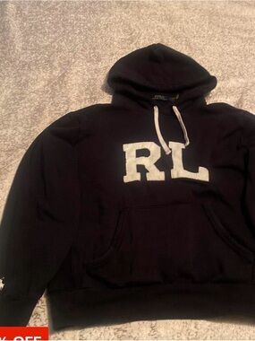 Ralph Lauren RL Logo Black Hoodie - Men